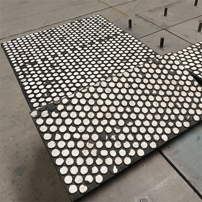 Protezione d'acciaio allineante ceramica di gomma dell'alta fodera ceramica dell'allumina di 95%