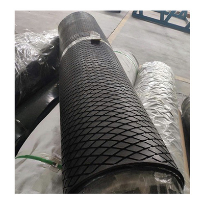 Puleggia capa Diamond Grooved Rubber Pulley Lagging dello strato di gomma di rivestimento isolante della puleggia del trasportatore