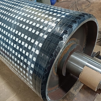 rivestimento di Diamond Ceramic Pulley Lagging Lining del tamburo del trasportatore di spessore di 12mm