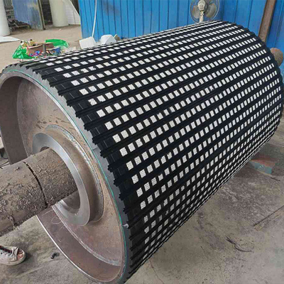 Strato di Diamond Ceramic Pulley Lagging Rubber del tamburo del trasportatore