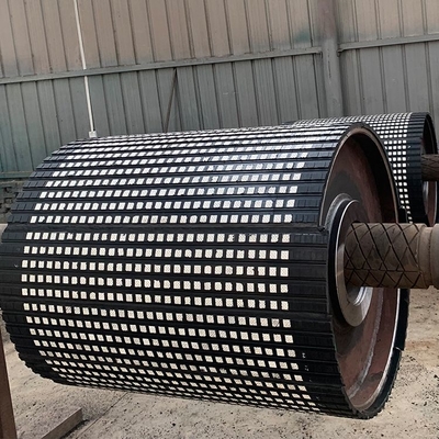 Piatto di gomma Diamond Ceramic Pulley Lagging Lining con lo strato del contatto