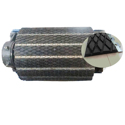 Saldatura sullo scorrevole sostituibile ritardante Diamond Rubber Lagging Sheet della puleggia del trasportatore