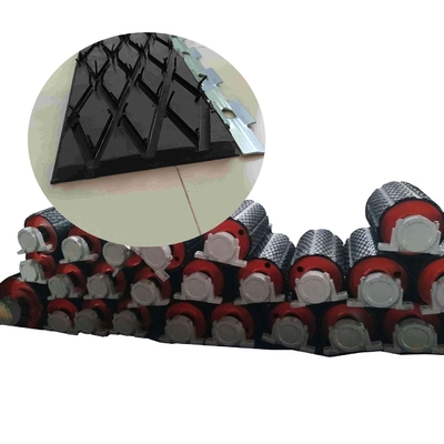 Saldatura sullo scorrevole sostituibile ritardante Diamond Rubber Lagging Sheet della puleggia del trasportatore