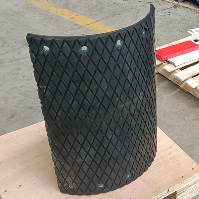 Diamond Rubber Conveyor Pulley Lagging per l'elevatore di secchio e della cinghia