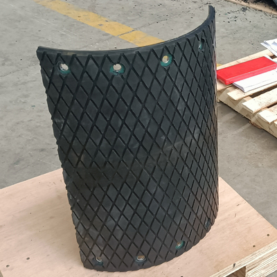 Sostituzione Bolt sull'elevatore di secchio dell'alimentazione del forno di Diamond Drum Pulley Lagging For