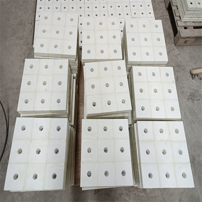 Fodere resistenti dello scivolo di trasportatore delle piastrelle di ceramica 300x300 dell'allumina dell'abrasione alte