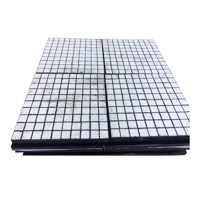La fodera ceramica dell'allumina AI2O3 di 92% fa scendere le fodere per mezzo di uno scivolo ceramiche di gomma per estrazione mineraria