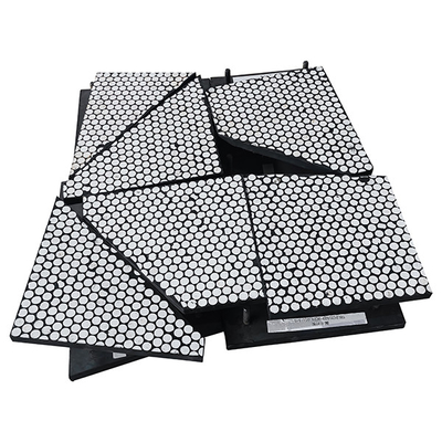 Fodera composita di gomma ceramica esagonale di usura del cilindro ceramico resistente agli urti delle mattonelle