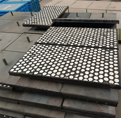 Protezione d'acciaio allineante ceramica di gomma dell'alta fodera ceramica dell'allumina di 95%