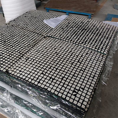 Piastrina ceramica di usura dell'allumina ZTA di 99% che allinea d'acciaio di appoggio