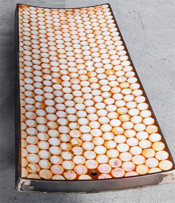 Il poliuretano che appoggia la fodera ceramica di usura indossa resistente agli urti